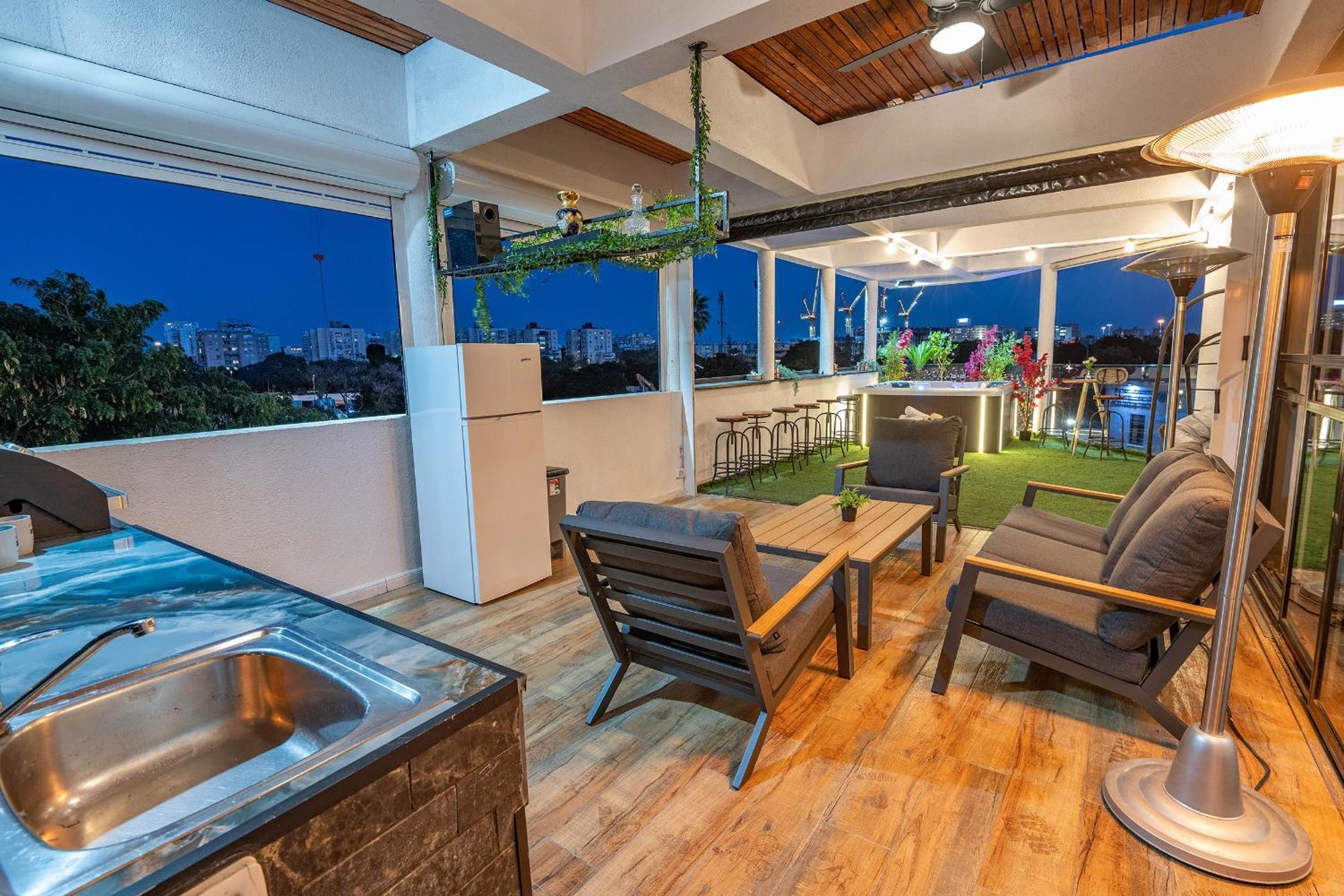 Ferienwohnung Luxurious Penthouse In Tel Aviv With Pool Zimmer foto