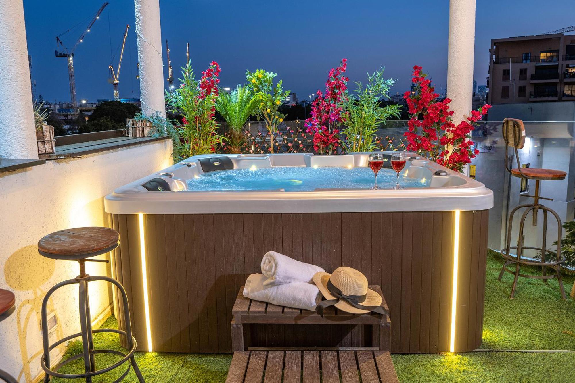 Ferienwohnung Luxurious Penthouse In Tel Aviv With Pool Zimmer foto