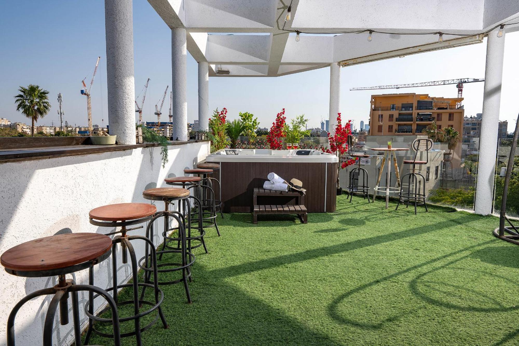 Ferienwohnung Luxurious Penthouse In Tel Aviv With Pool Exterior foto