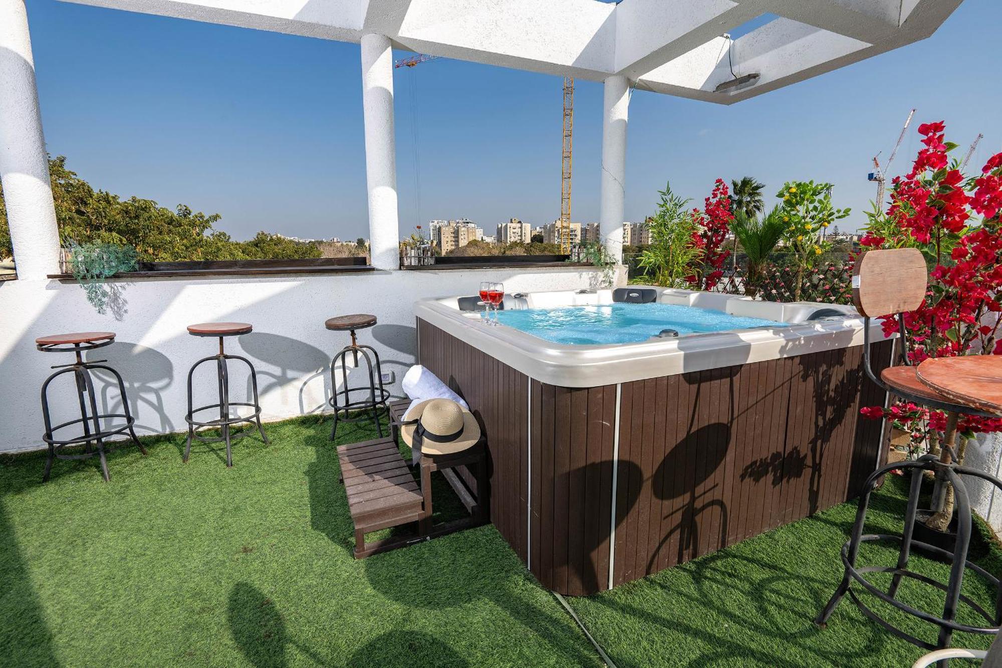 Ferienwohnung Luxurious Penthouse In Tel Aviv With Pool Exterior foto