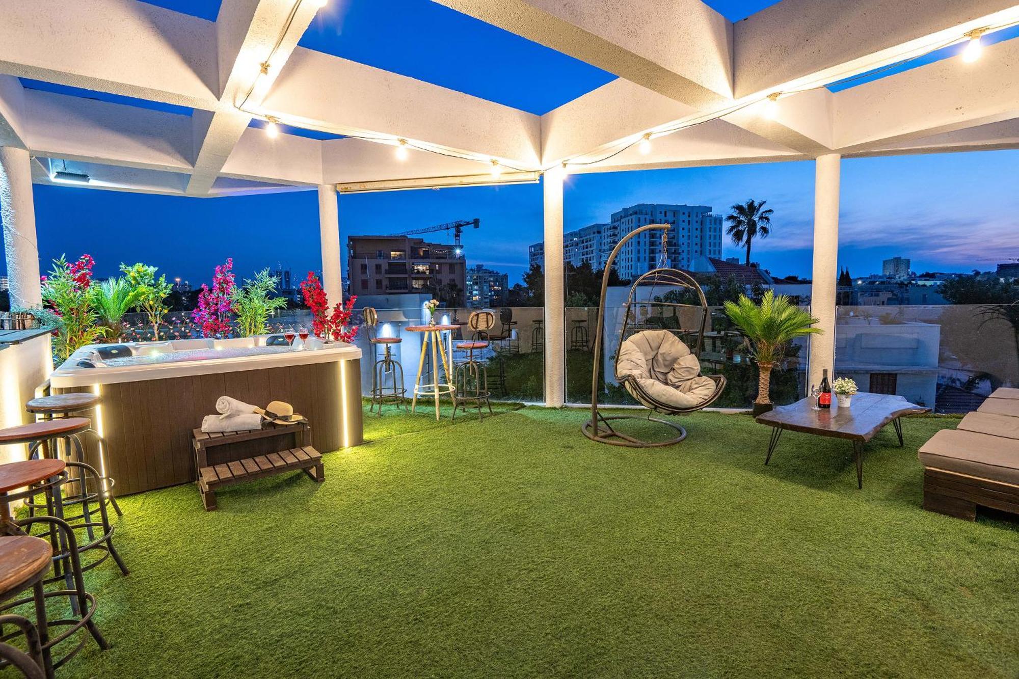 Ferienwohnung Luxurious Penthouse In Tel Aviv With Pool Zimmer foto